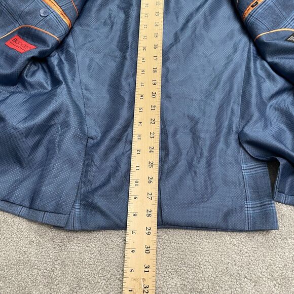 Bocaccio Uomo Suit Blazer Jacket Mens 40L Tartan Plaid Single Breasted Business - Picture 7 of 12